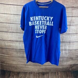 Nike Blue 'Kentucky Basketball Never Stops' Graphic Tee